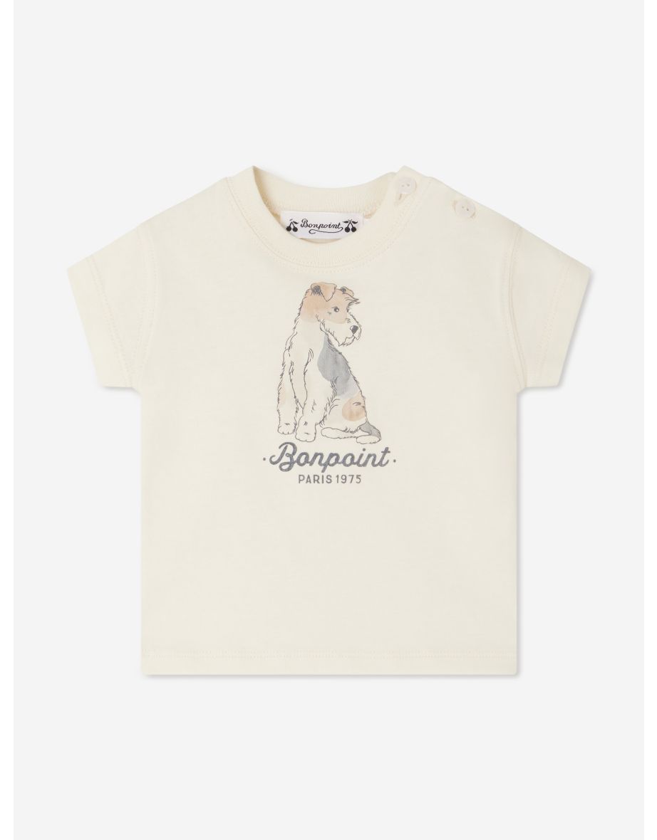 Baby Boys Tom T-Shirt in Ivory