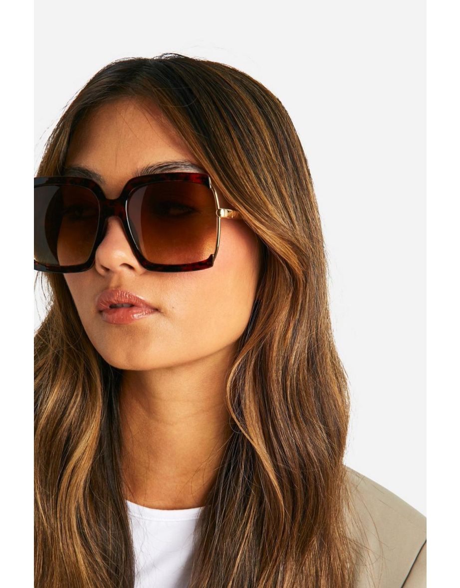 Tortoise shell oversized sunglasses on sale