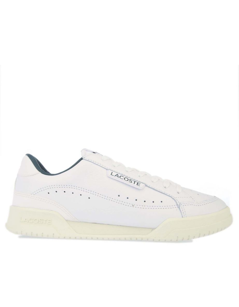 Men s Lacoste Twin Serve Luxe Trainers in White