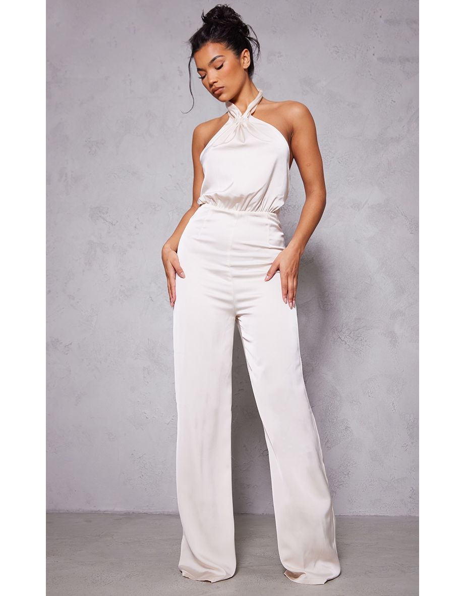 Pretty little thing satin jumpsuit online