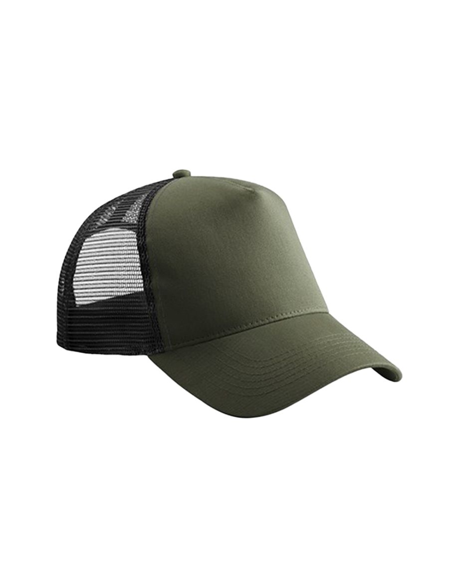 Beechfield Childrens/Kids Snapback Trucker Cap - Olive