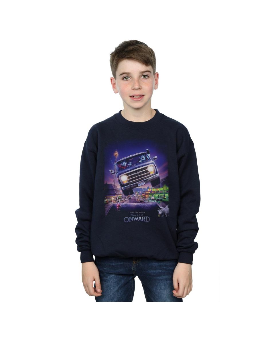 Disney Boys Onward Gwniver Poster Sweatshirt - Navy Blue