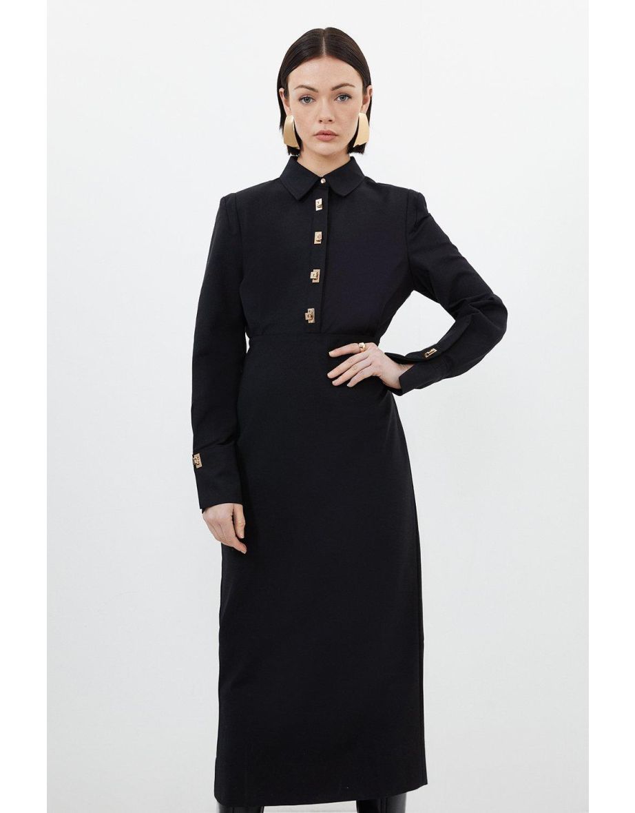 Maxi shirt dress petite clearance