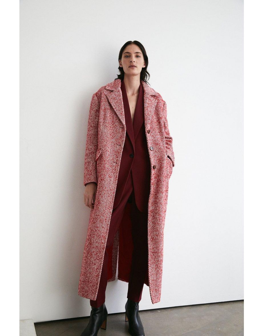 Warehouse single breasted coat on sale
