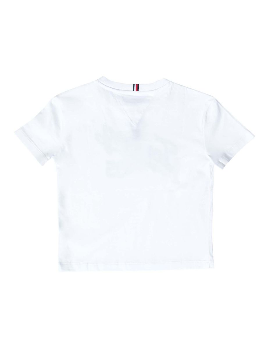Boy's Tommy Hilfiger College Organic Cotton T-Shirt in White - 1