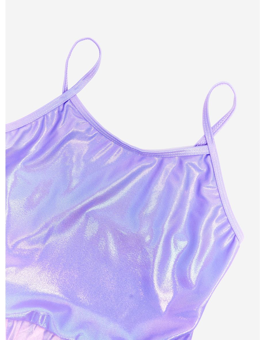 Girls Tutu Swimsuit in Purple - 3