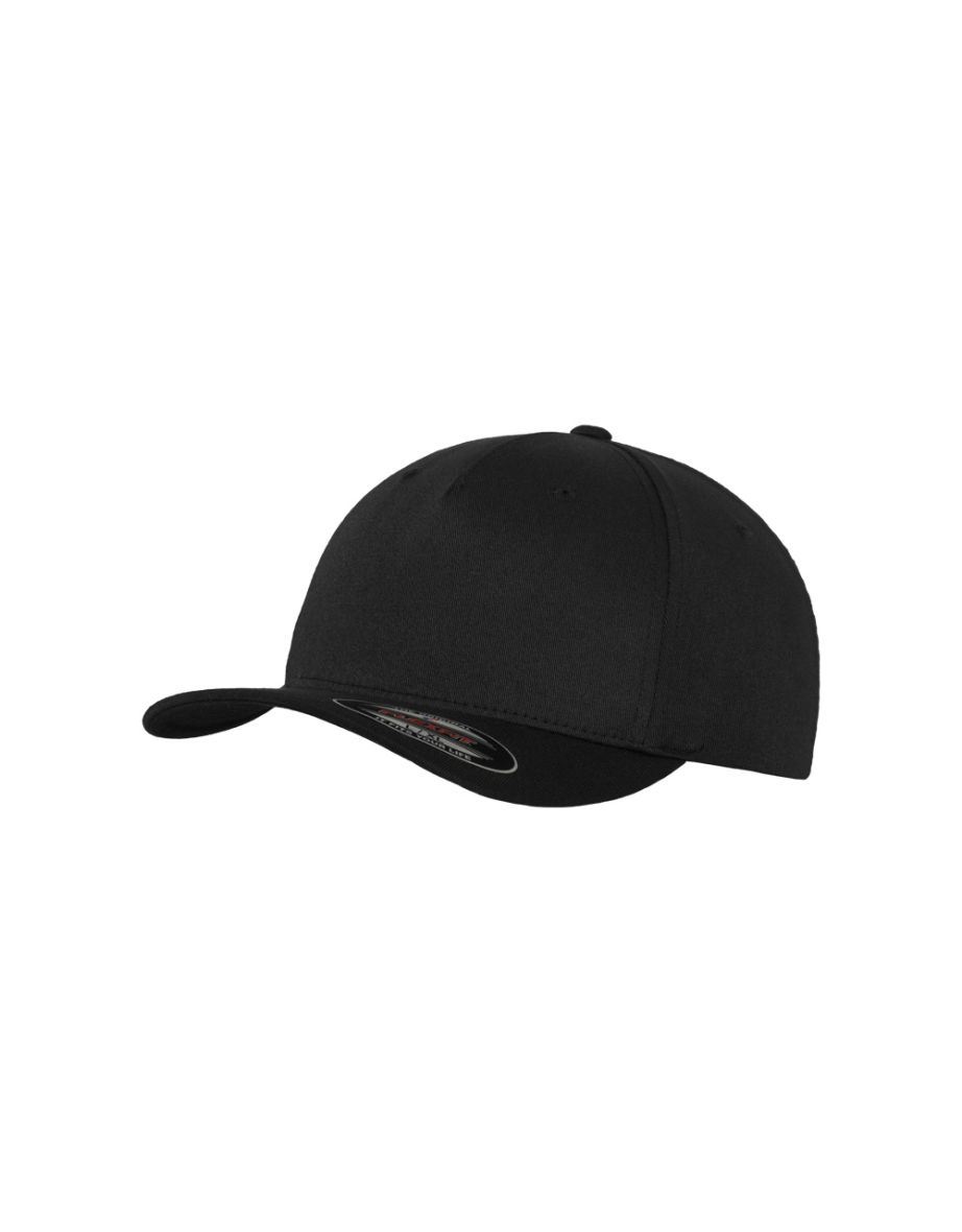 Flexfit Unisex 5 Panel Cap - Black