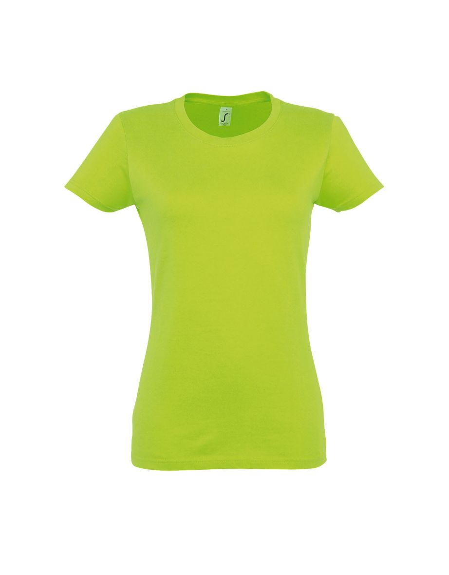 SOLS Womens/Ladies Imperial Heavy Short Sleeve T-Shirt - Apple Green