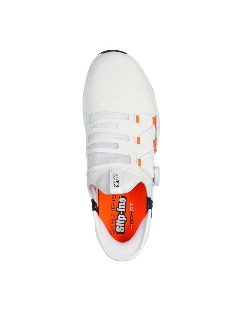 Skechers Mens Go Golf Elite Vortex Golf Shoes - White/Navy - 3