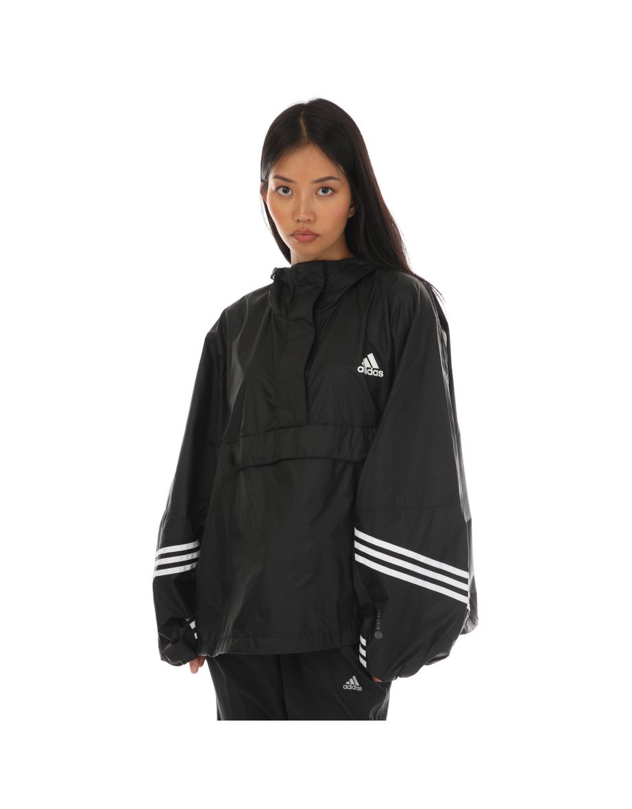Shop Women s adidas Anorak Wind RDY Hooded Jacket in Black Online in Saudi Arabia VogaCloset