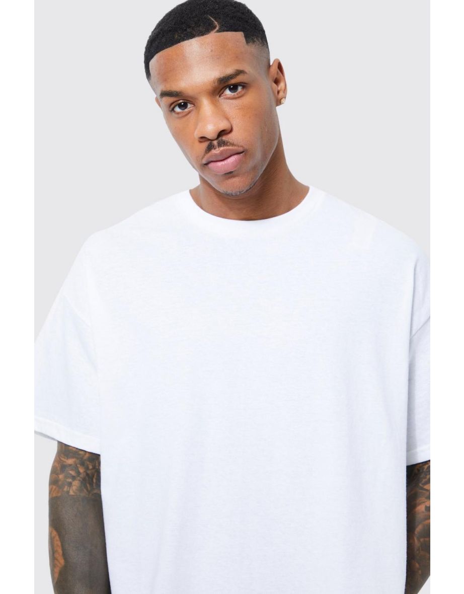 Oversized Slam Dunk Café Graphic T-shirt - white - 2