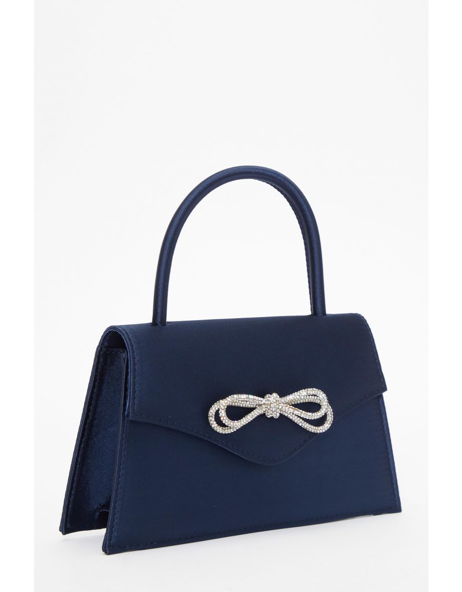 Navy and online silver handbags
