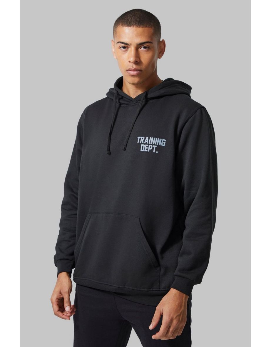 Shop Man Active Oversized Training Dept Hoodie black Online in Bahrain VogaCloset