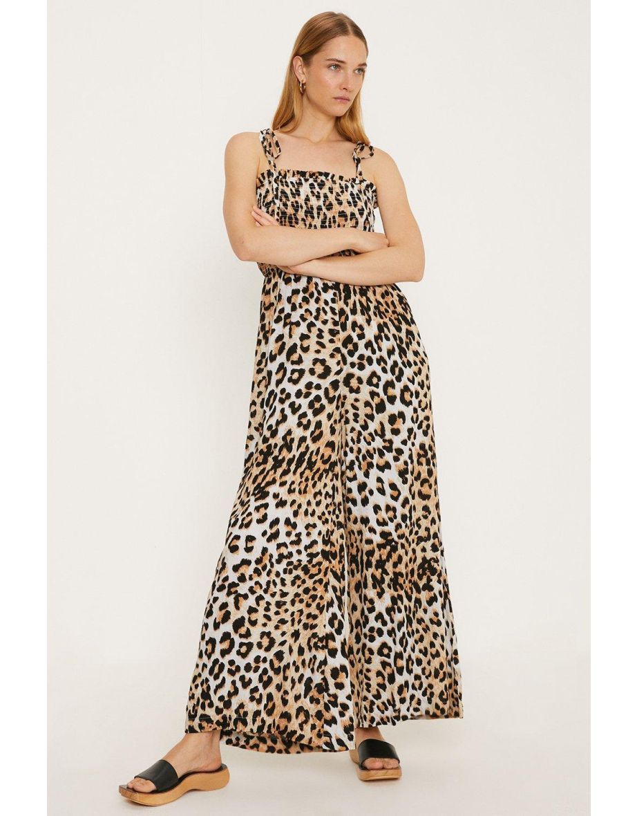 Oasis animal print jumpsuit 2025