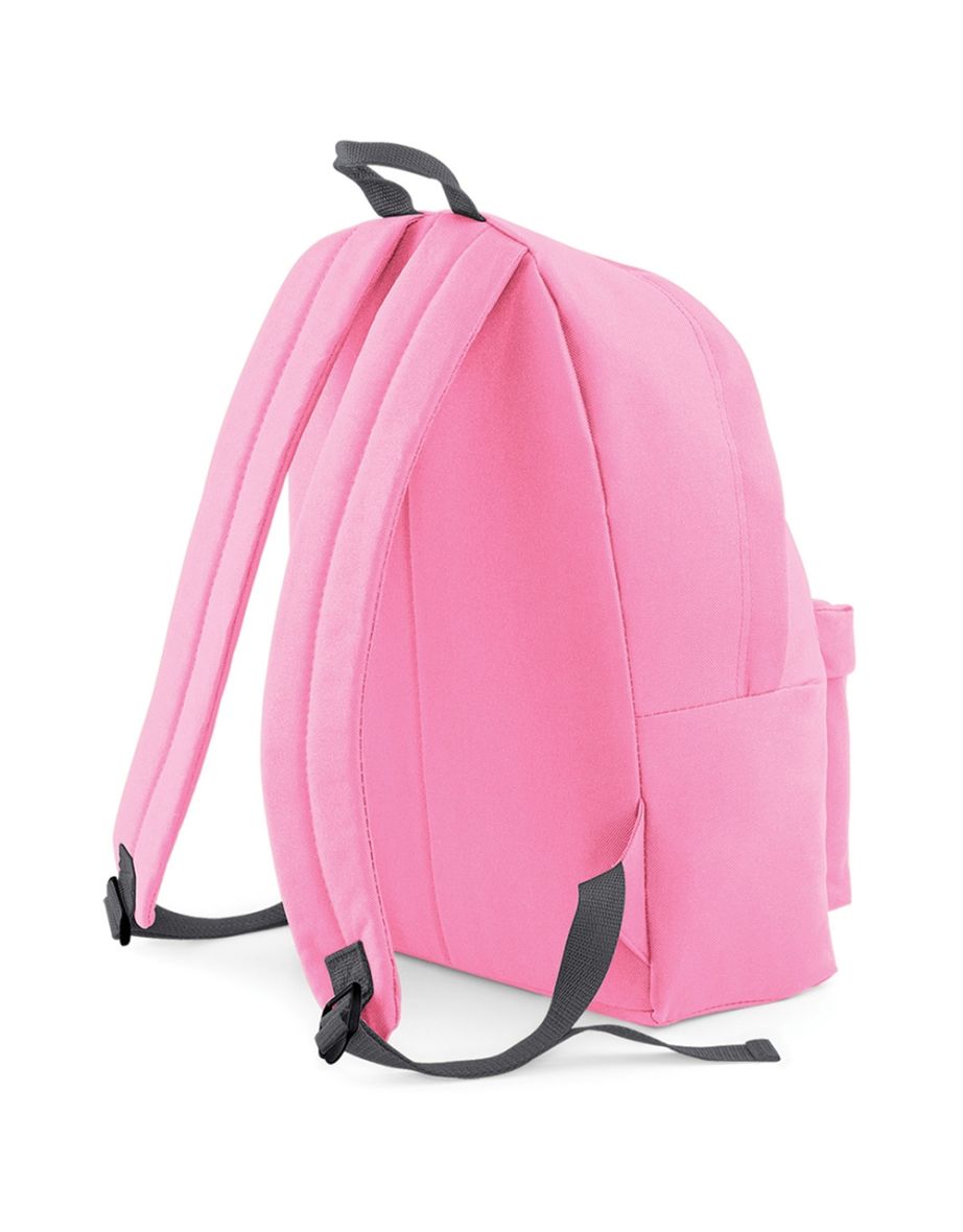 Bagbase Fashion Backpack / Rucksack (18 Litres) - Classic Pink/Graphite - 1