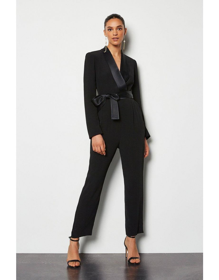 Tuxedo Wrap Jumpsuit