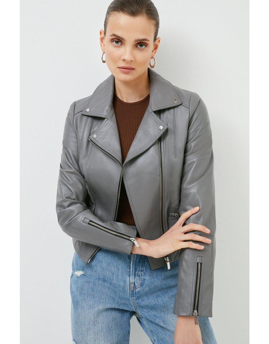 Leather Signature Biker Jacket