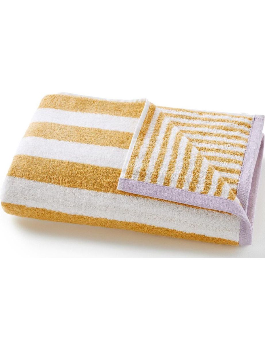 Dani Striped 100% Cotton Bath Towel