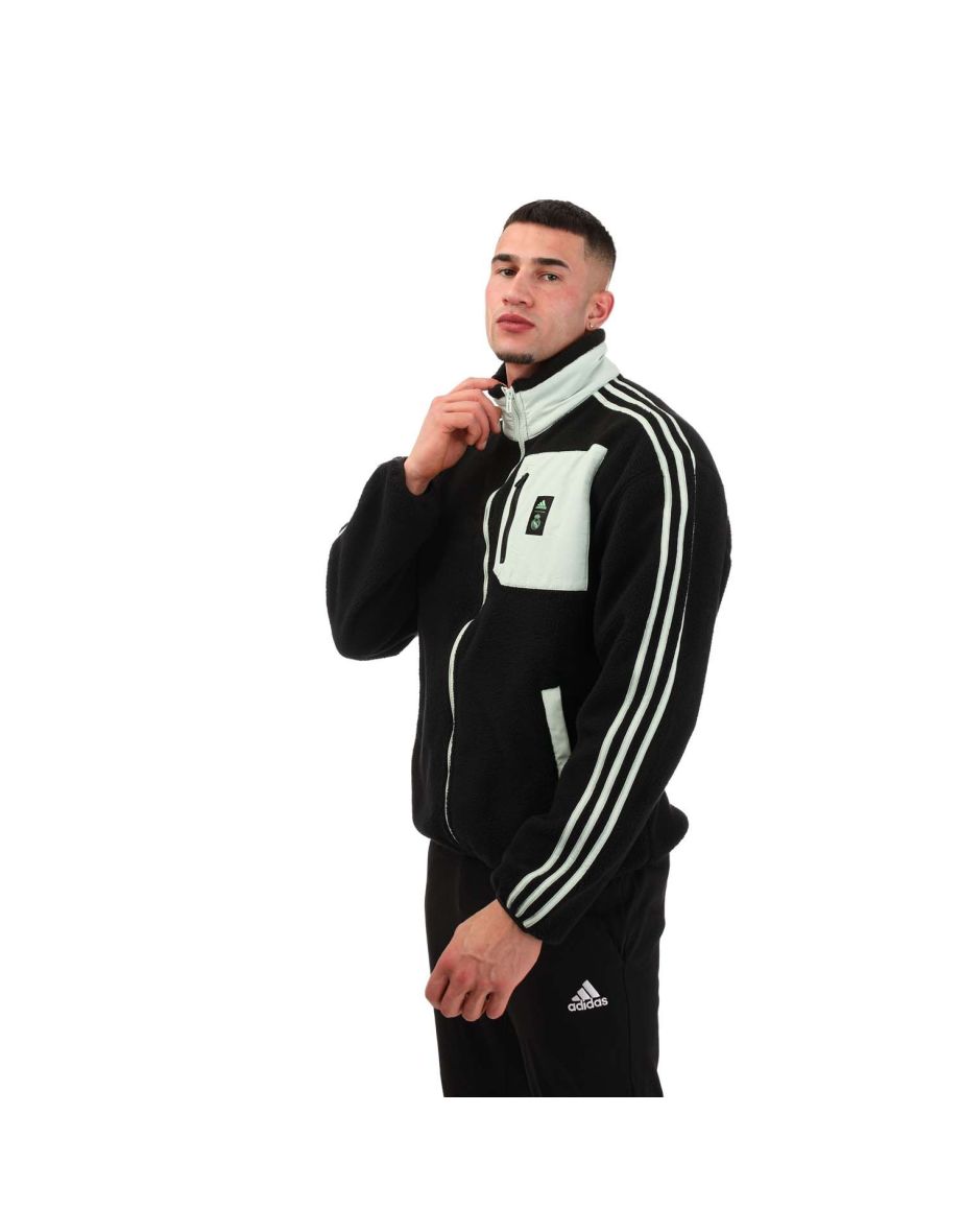 Men's adidas Real Madrid 2022/23 Lifestyle Fleece Jacket in Black