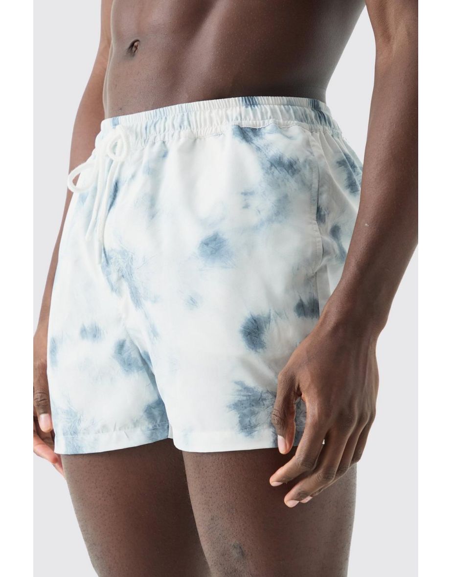 Short Length Tie Dye Swim Short - grey - 2