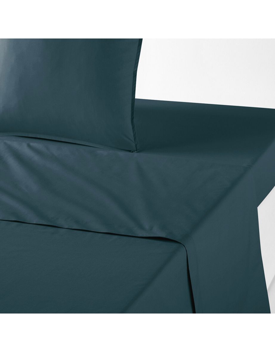 Plain Organic 100% Cotton Percale 200 Thread Count Flat Sheet