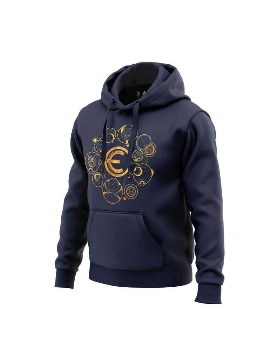 Marvel Mens Eternals Movie Emblem Hoodie - Navy Blue