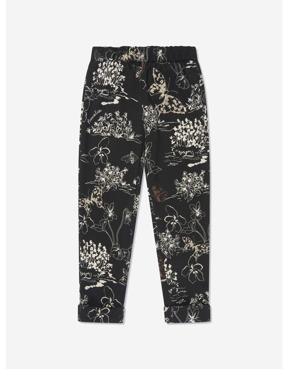 Girls Punto Milan Leggings in Black
