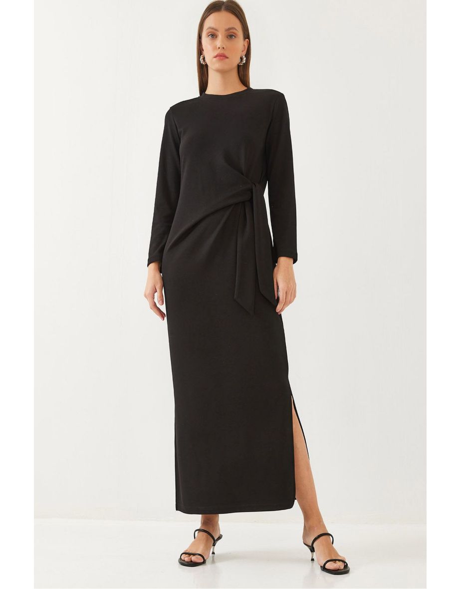 Women's Tie Detail Modal Dress