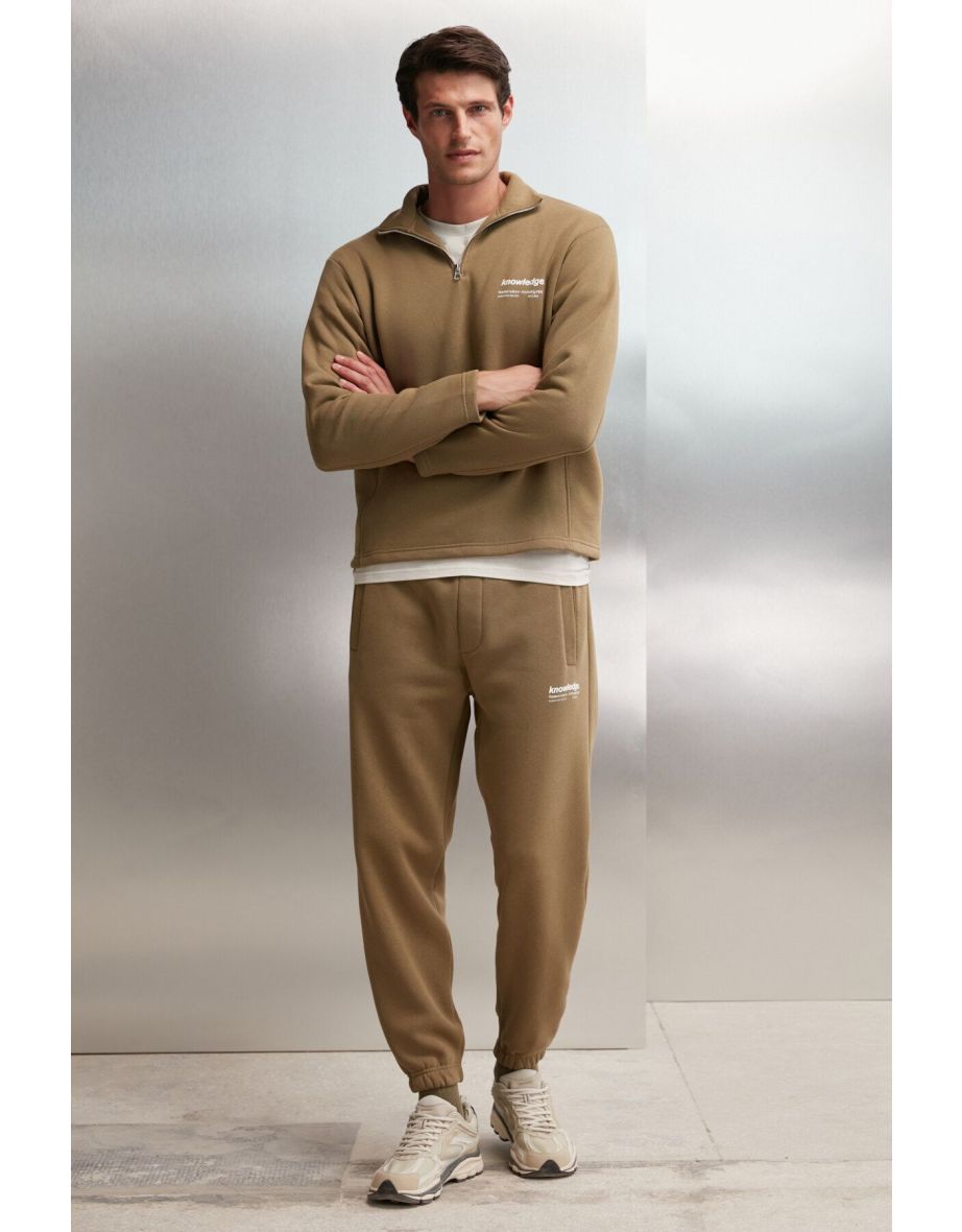 Halden Oversize Khaki Single Sweatshirt