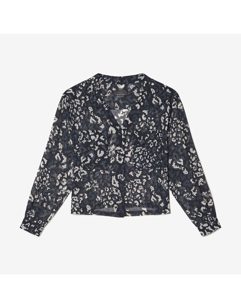 Printed Draping Blouse - 3