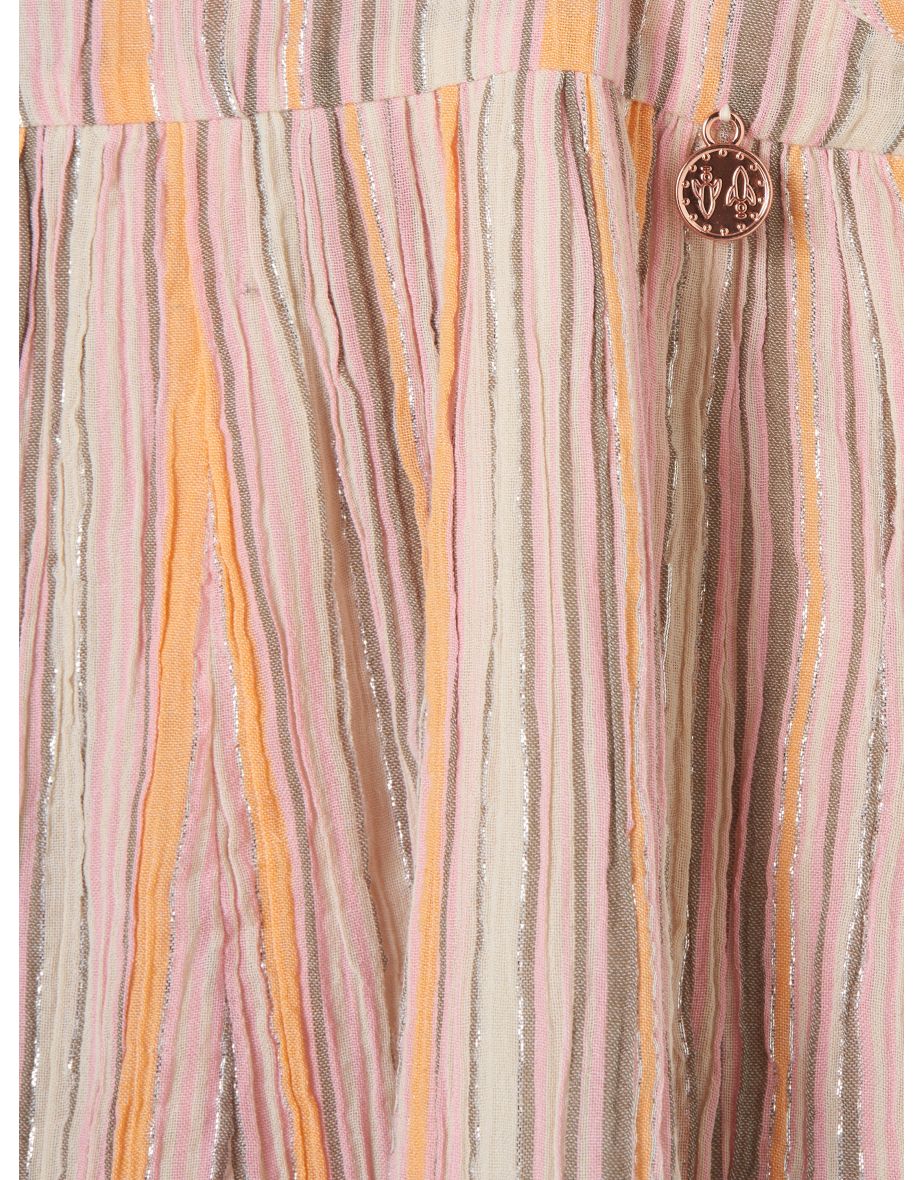 Saskia Strappy Lurex Rainbow Dress - 5