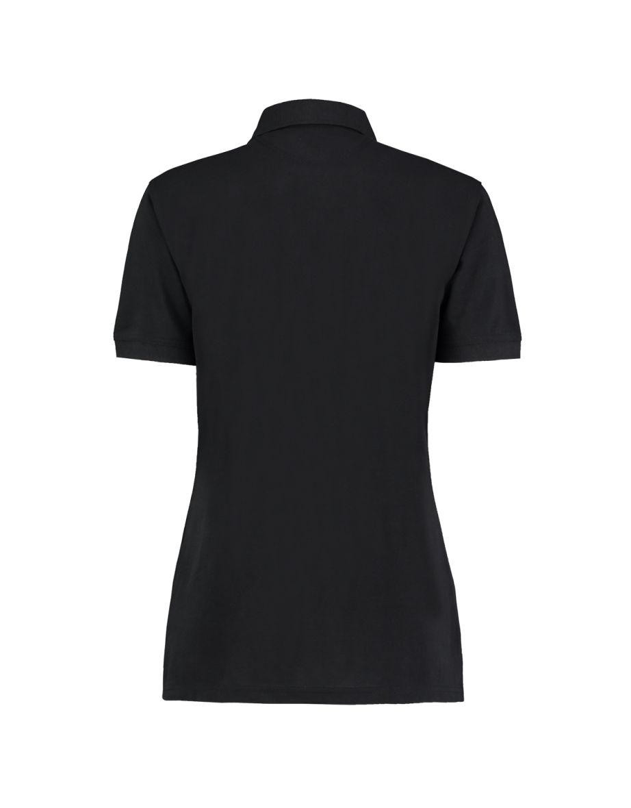 Kustom Kit Ladies Klassic Superwash Short Sleeve Polo Shirt - Black - 1