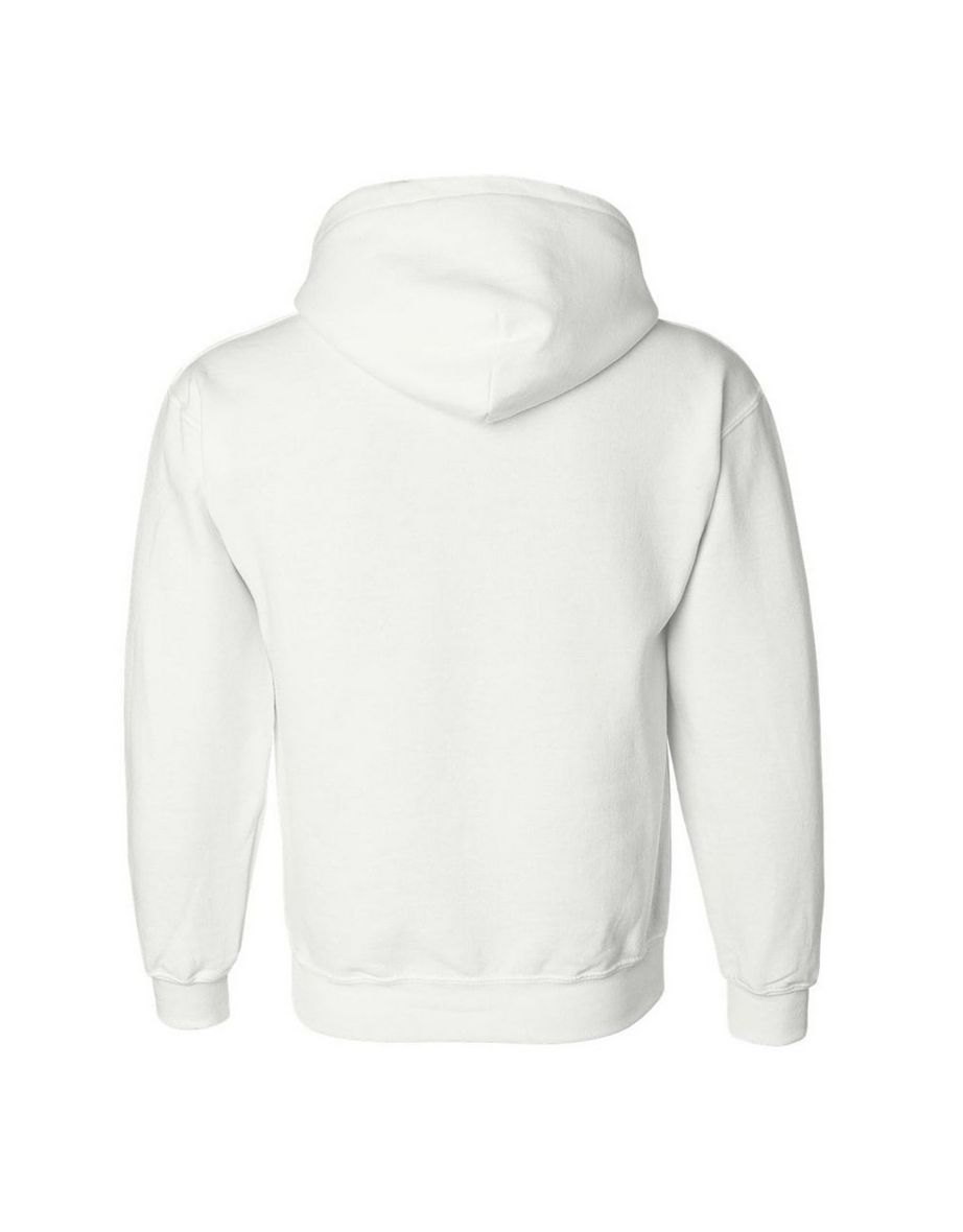Gildan Heavyweight DryBlend Adult Unisex Hooded Sweatshirt Top / Hoodie (13 Colours) - White - 1