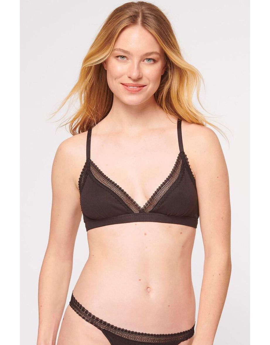 Go Ribbed Bralette in Organic Cotton