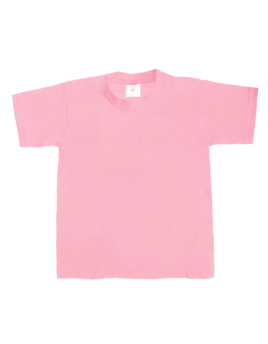B&C Kids/Childrens Exact 190 Short Sleeved T-Shirt (Pack of 2) - Pink Sixties