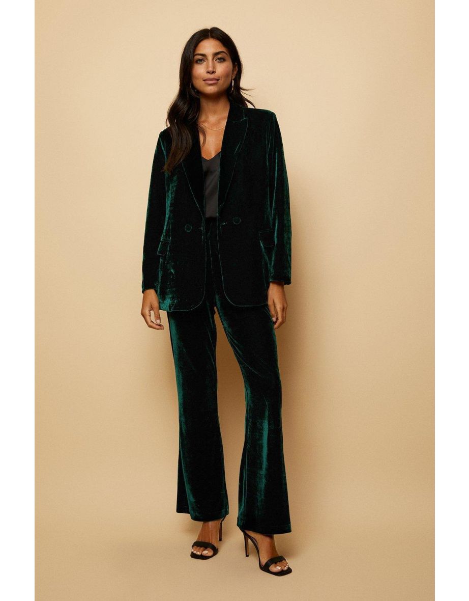 Petite velvet shop blazer