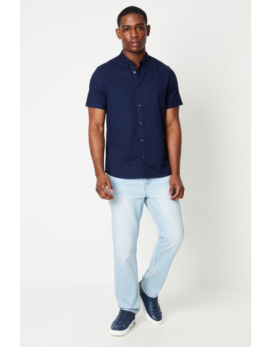 Short Sleeve Polka Dot Shirt