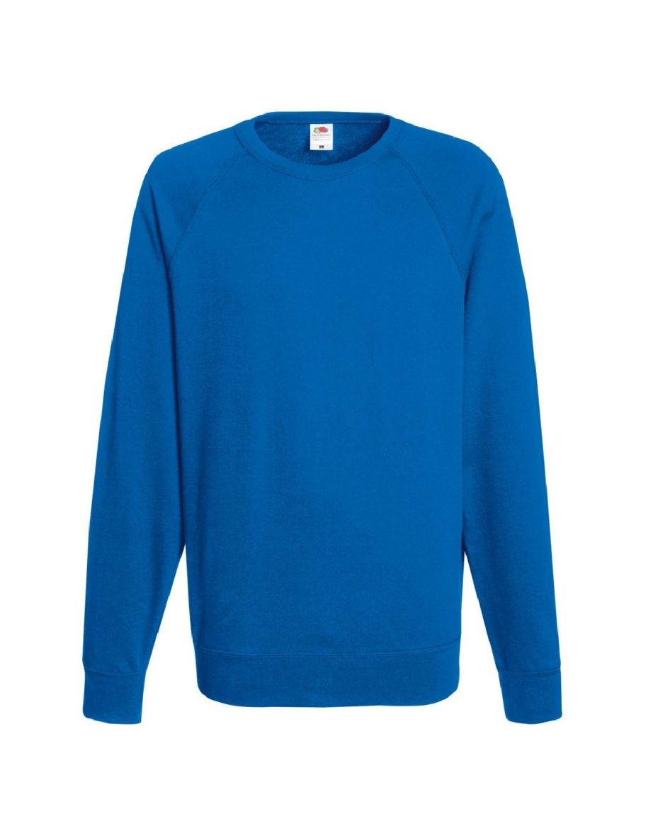 Fruit Of The Loom Mens Lightweight Raglan Sweatshirt (240 GSM) - Royal