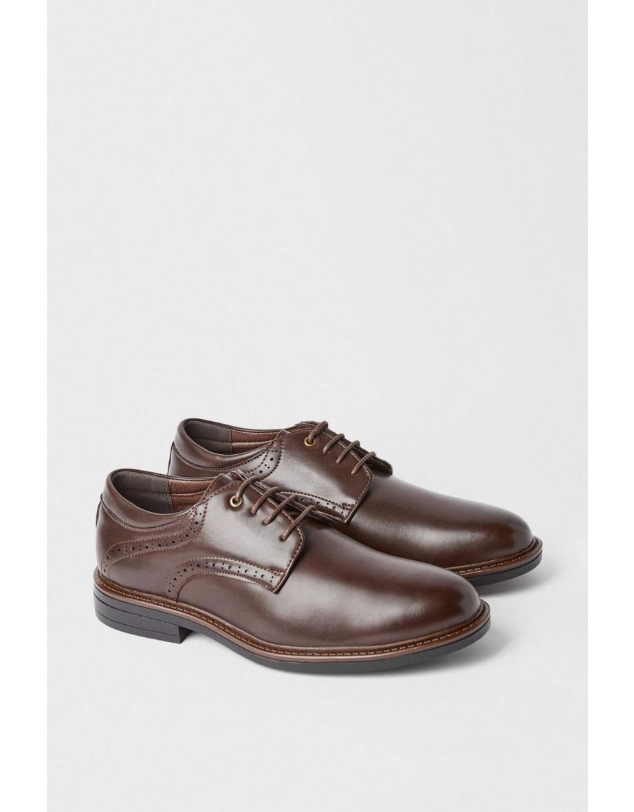 Brown Formal Derby Shoes