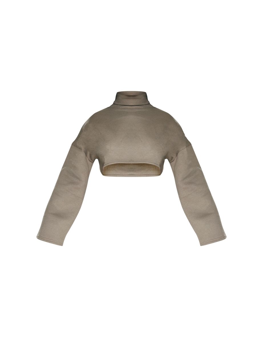 Shape Khaki Roll Neck High Neck Jumper - 4