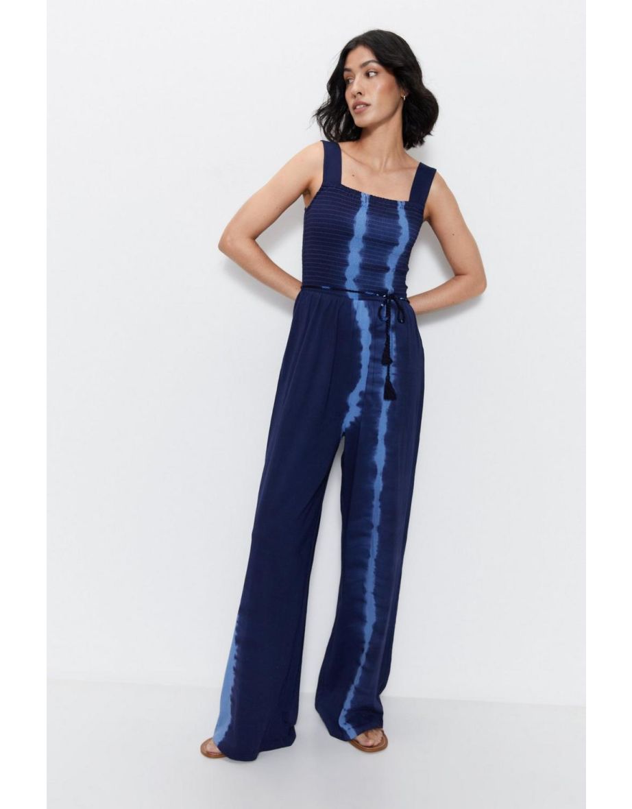 Warehouse 2024 blue jumpsuit