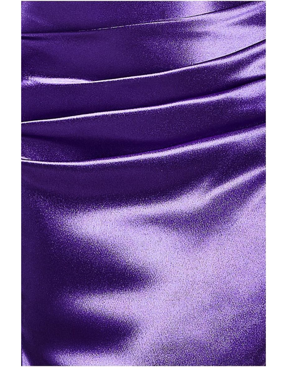 Goddiva Satin Bandeau Maxi Dress - 3