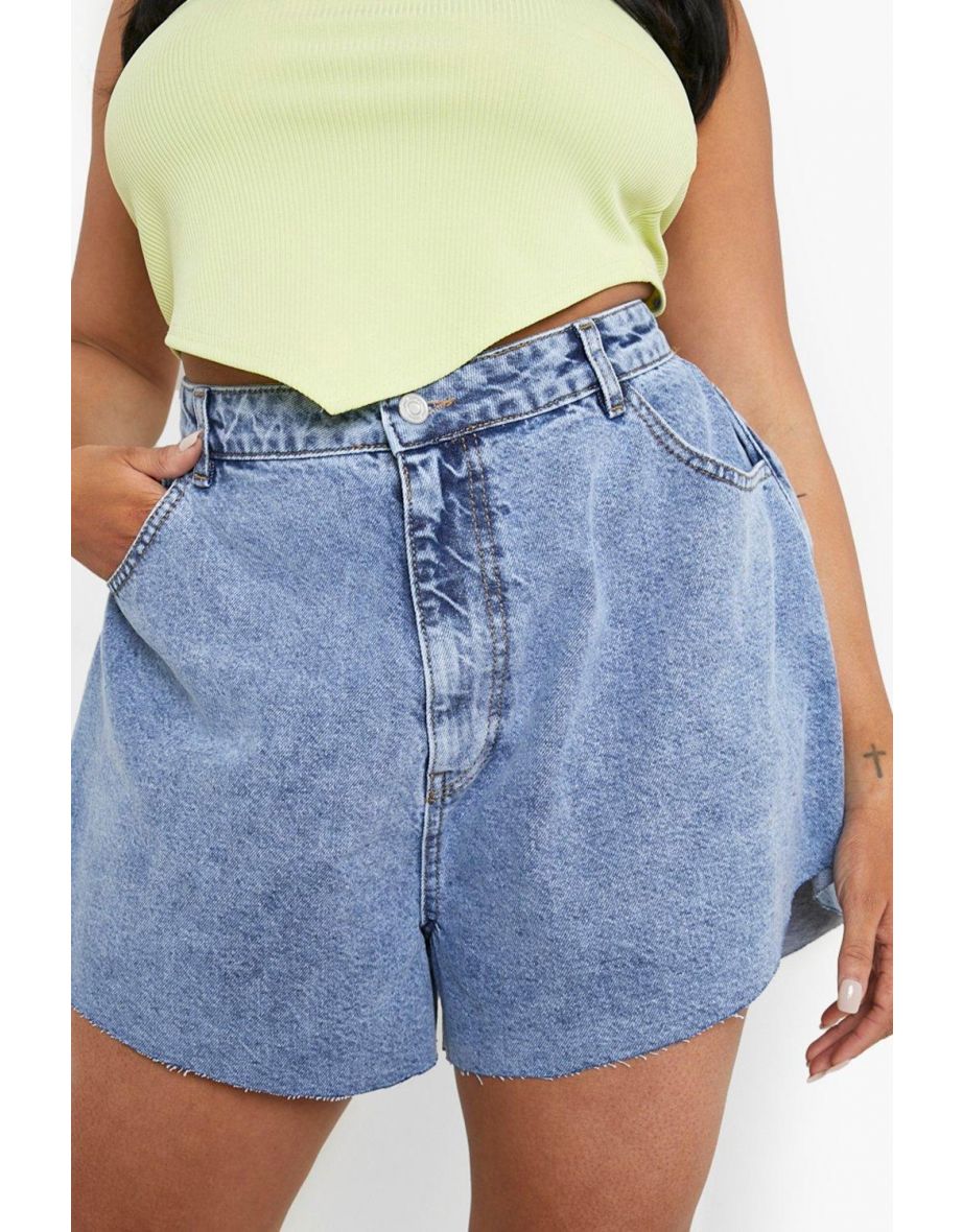 Plus Flippy Denim Short - stonewash - 3