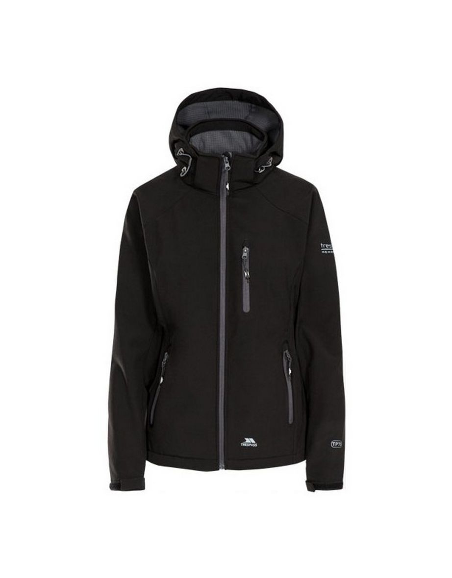 Trespass Womens/Ladies Bela II Waterproof Softshell Jacket - Black