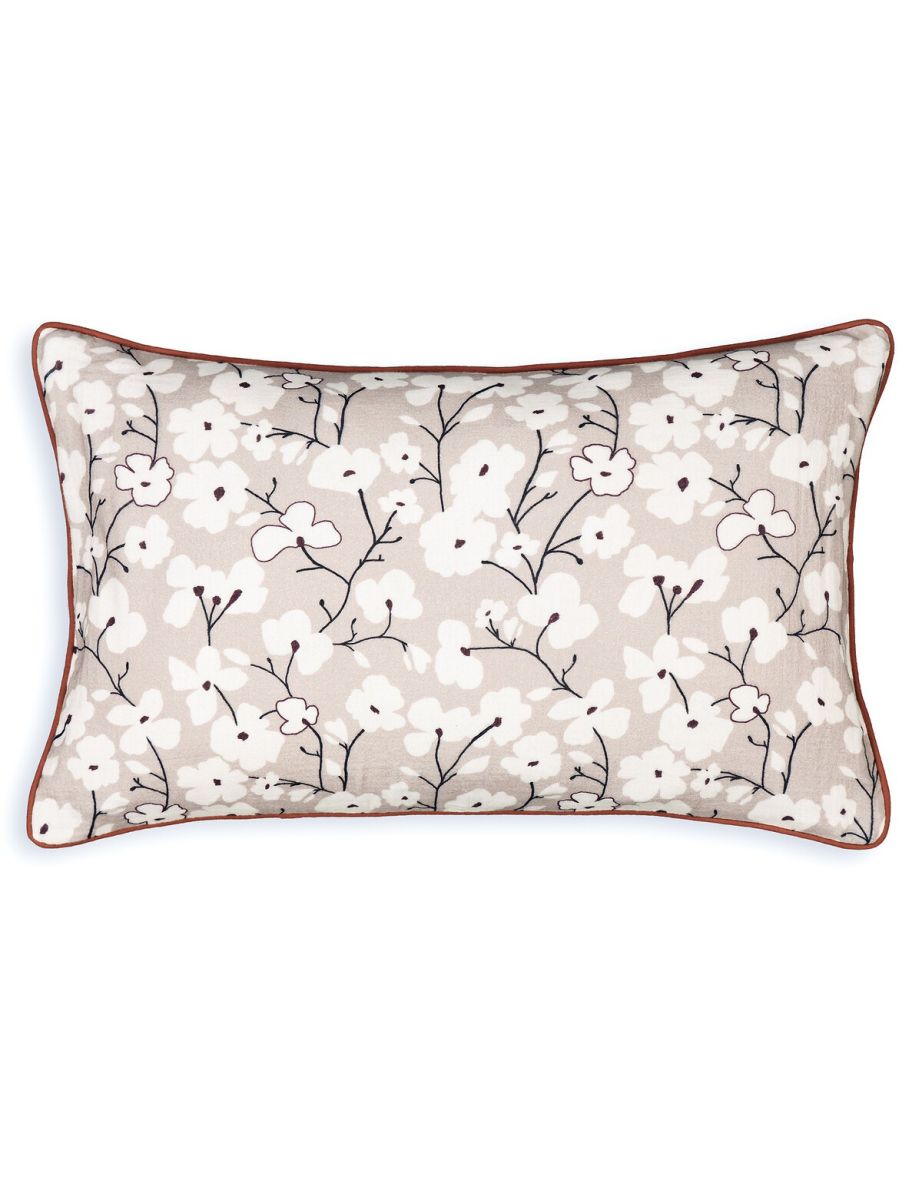 Oyami Floral 100% Cotton Cushion Cover