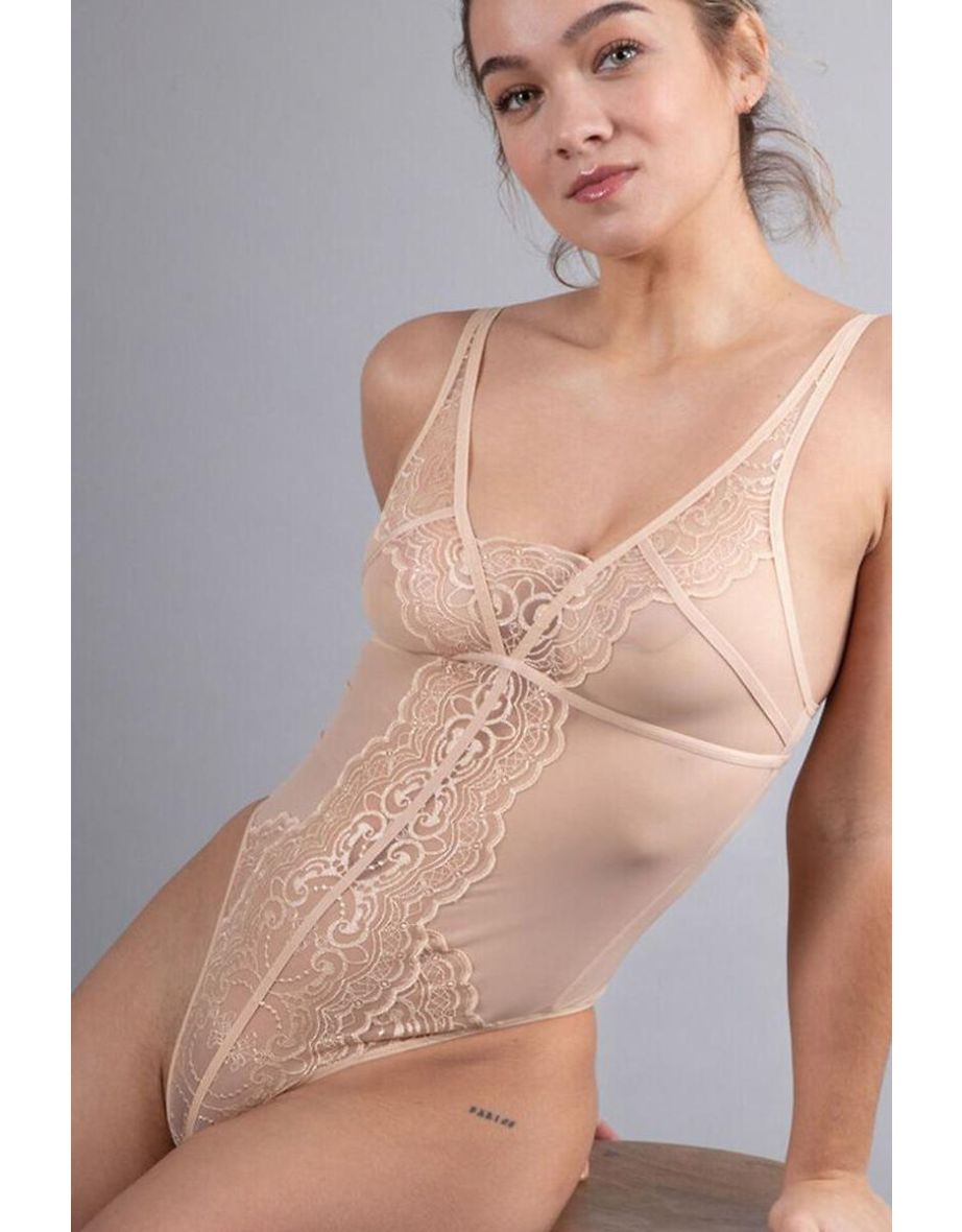 Sensual Recycled Plunge Bodysuit in Eco-Friendly Fabrics