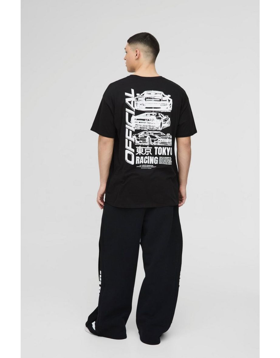 Oversized Official Racing Graphic T-Shirt - black - 2