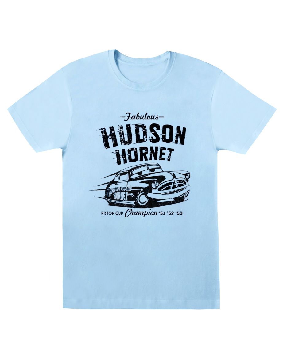 Disney Boys Cars Hudson Hornet T-Shirt - Baby Blue
