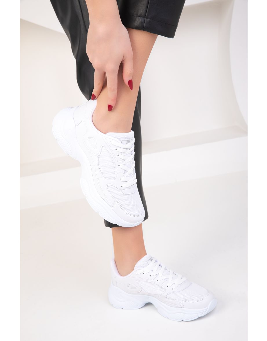 White Women's Sneaker 18147 - 4