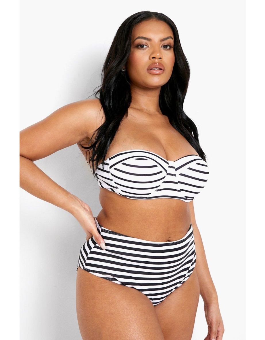 Nautical high waisted bikini on sale